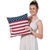 Fun Express USA Flag Outdoor Pillows (Set of 2) Fourth of July Home Decor