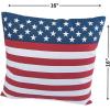 Fun Express USA Flag Outdoor Pillows (Set of 2) Fourth of July Home Decor