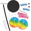 Happy New Year Drum Craft Kit, Makes 12