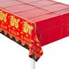 Fun Express 2024 Lunar New Year of The Dragon Tablecloth – Rectangle Plastic Chinese New Year Tableware