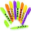 Fun Express 3 1/4″ Mini Iconic Halloween Symbols Capped Plastic Pens – 24 Pc. – Great For Halloween Trick Or Treat, Trunk or Treat, Class Parties and Treasure Chests