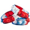 Fun Express 7 1/2″ Patriotic Lotsa Pops Pop Fidget Toy Bracelets – 12 Pc.