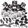 Fun Express Black & White New Year’s Eve Party For 25 – Hats, Decor and NYE Party Supplies – 52 Pieces