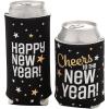 Fun Express New Year’s Eve Regular & Slim Fit Can Coolers – 12 Pc
