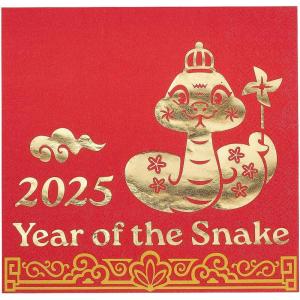 Fun Express 6 1/2″ Chinese New Year of the Snake Disposable Luncheon Napkins – 16 Count