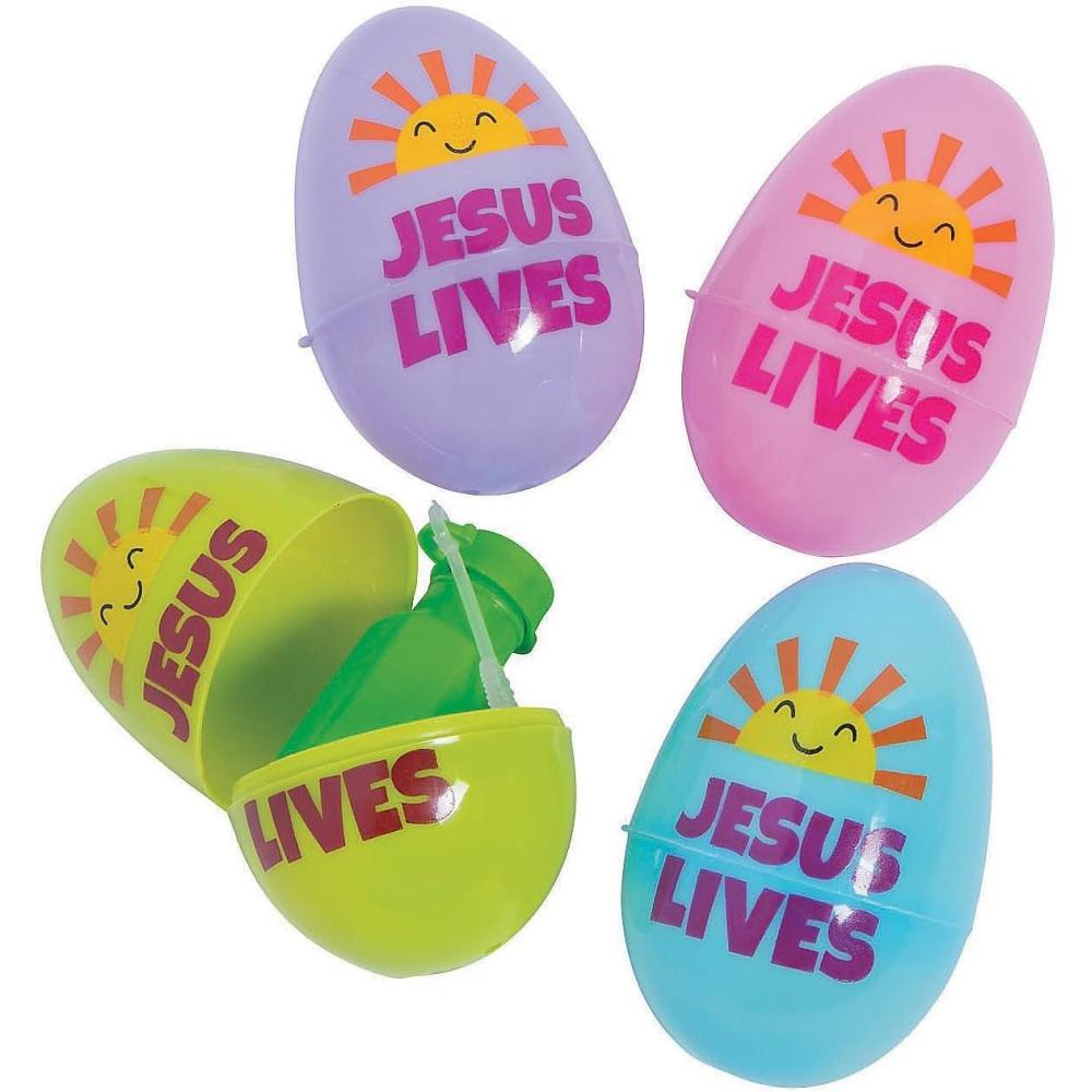 imageFun Express Jumbo Filled Religious Easter Eggs  Easter Party Supplies  24 Pieces