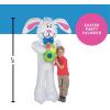 Fun Express 5 feet Inflatable Blow Up Easter Bunny – Set Up Your Inflatable Bunny in Minutes – Large Inflatable Easter Bunny Adds Charm Without Clutter – Versatile Decor for Themed Events – White