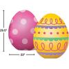 Fun Express Easter Egg Stand Ups – Over 2 feet Tall – Easter Party Decor – Multi Color (Set of 3)