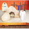 Fun Express Easter Empty Tomb Display with Rock Roll Away Cardboard Stand Up – Religious Resurrection Scene Set for Church Decorations, Sunday School & Christian Holiday Celebrations | 3-Piece Props
