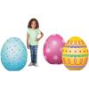 Fun Express Easter Egg Stand Ups – Over 2 feet Tall – Easter Party Decor – Multi Color (Set of 3)