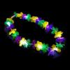Fun Express Mardi Gras Light Up Leis – Set of 12 Flower Neclaces – Mardi Gras Party Supplies