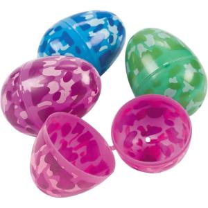 Camouflage Easter Eggs (Bulk Set of 72 Eggs) Easter Hunt Supplies