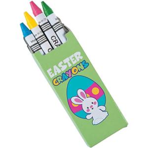 Fun Express Pastel Crayons for Easter – 24 boxes of 4 crayons – Easter Basic Supplies and Basket Stuffers
