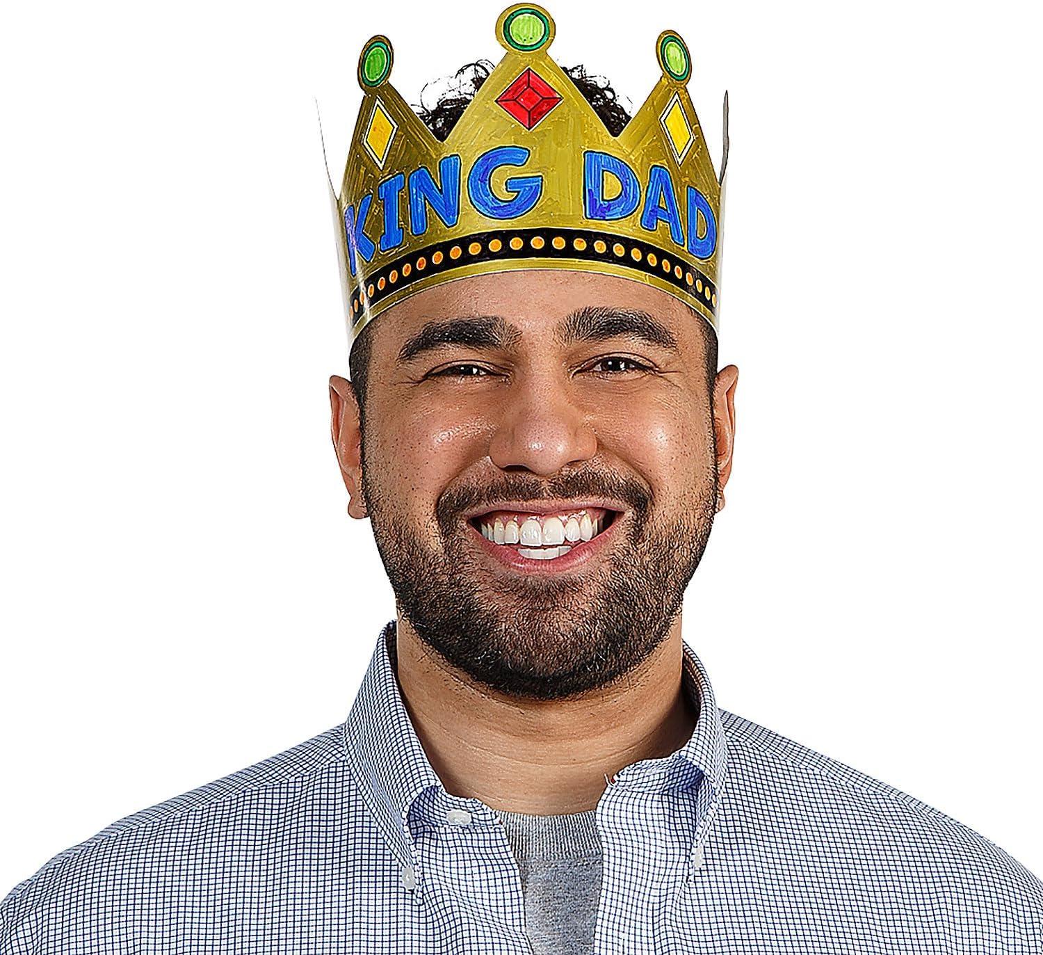 imageFun Express Color Your Own Fathers Day King Dad Crowns 12 Pc