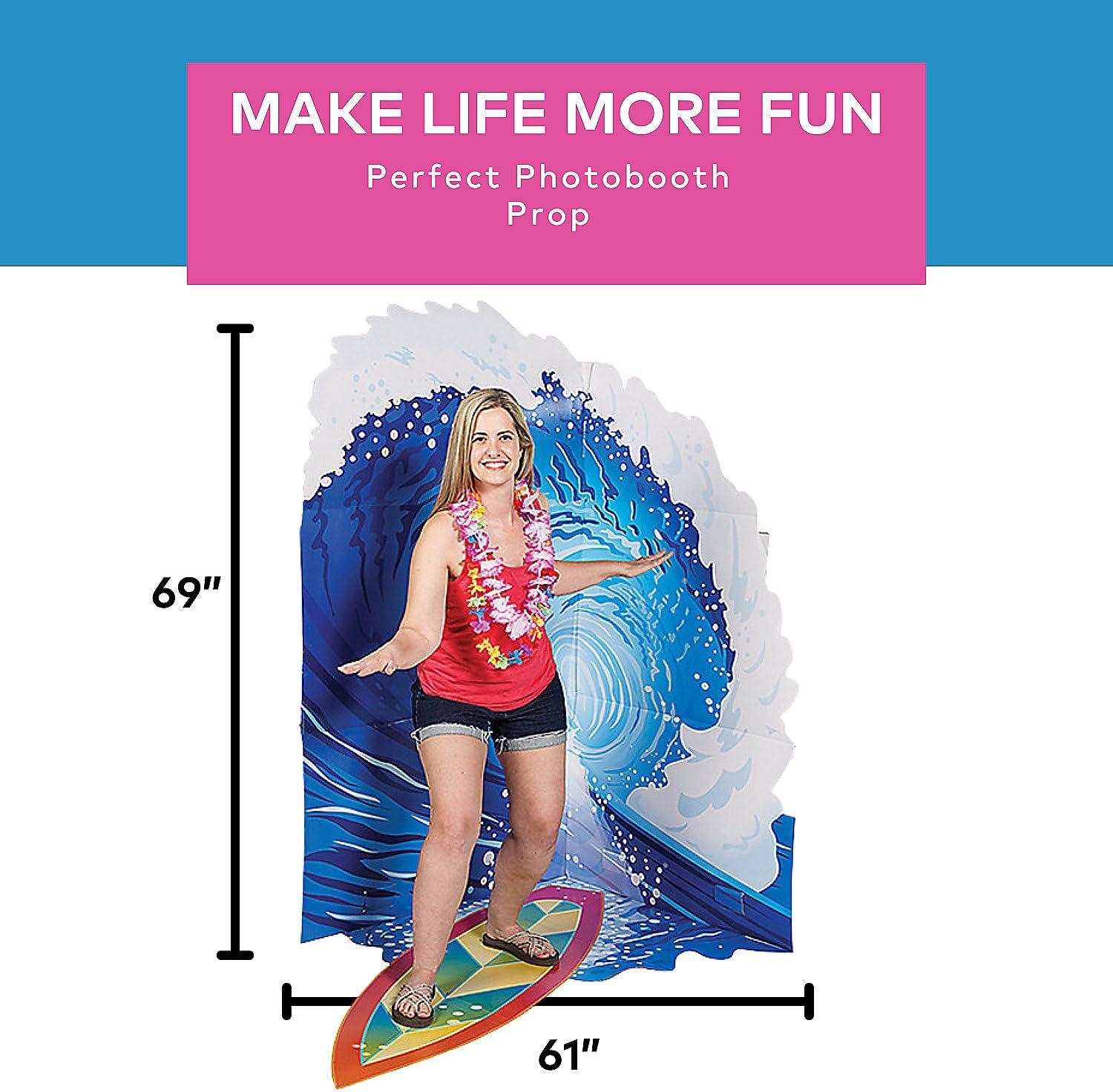 imageFun Express Luau 3D Surfing Cardboard StandUp VBS Vacation Bible School SuppliesDecor