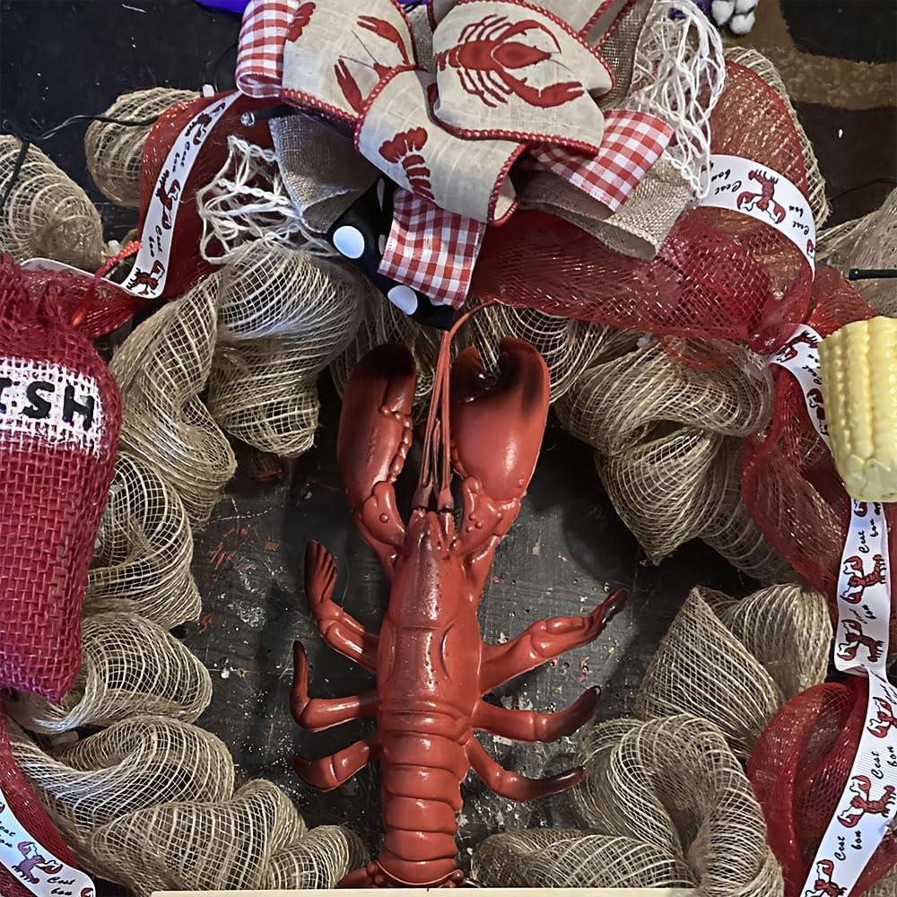 imageFun Express Plastic Lobster Luau and Seaside Party Decor Accents Red 1 Piece