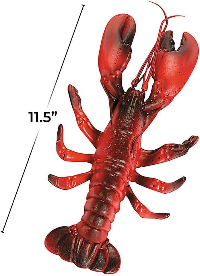 imageFun Express Plastic Lobster Luau and Seaside Party Decor Accents Red 1 Piece