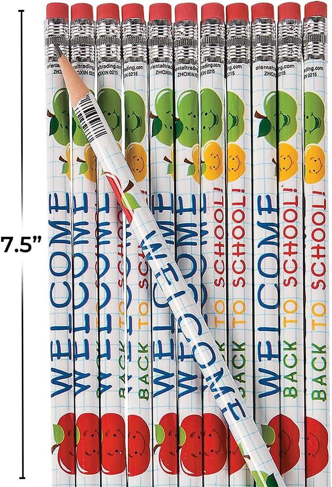 imageFun Express Welcome Back To School Pencils 24 Pieces Educational And Learning Activities For Kids