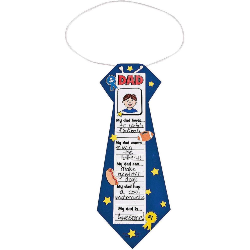 imageAll About My Dad Tie Craft Kit 12  Crafts for Kids and Fun Home Activities