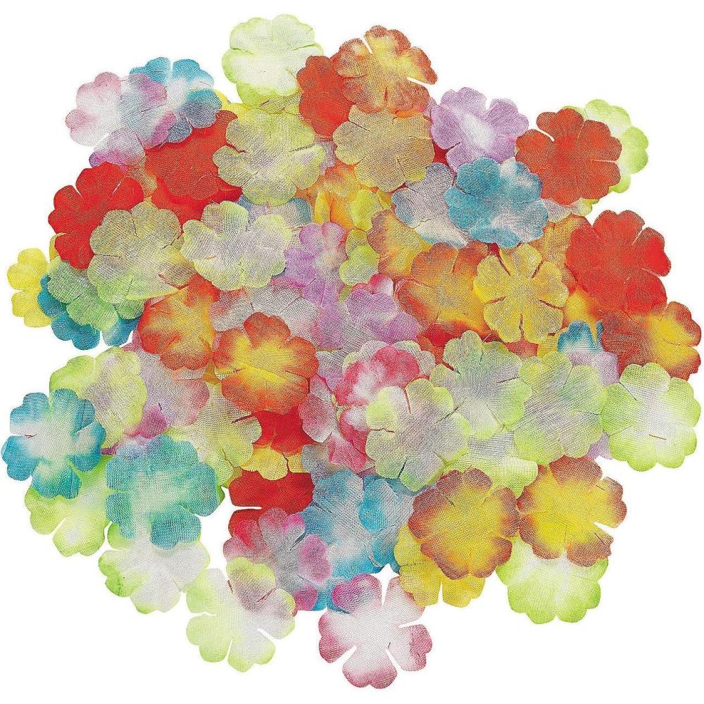 imageBulk Tropical Flower Petals Assortment  1000 Pieces Each 1 inch  Summer Luau and Party Decor
