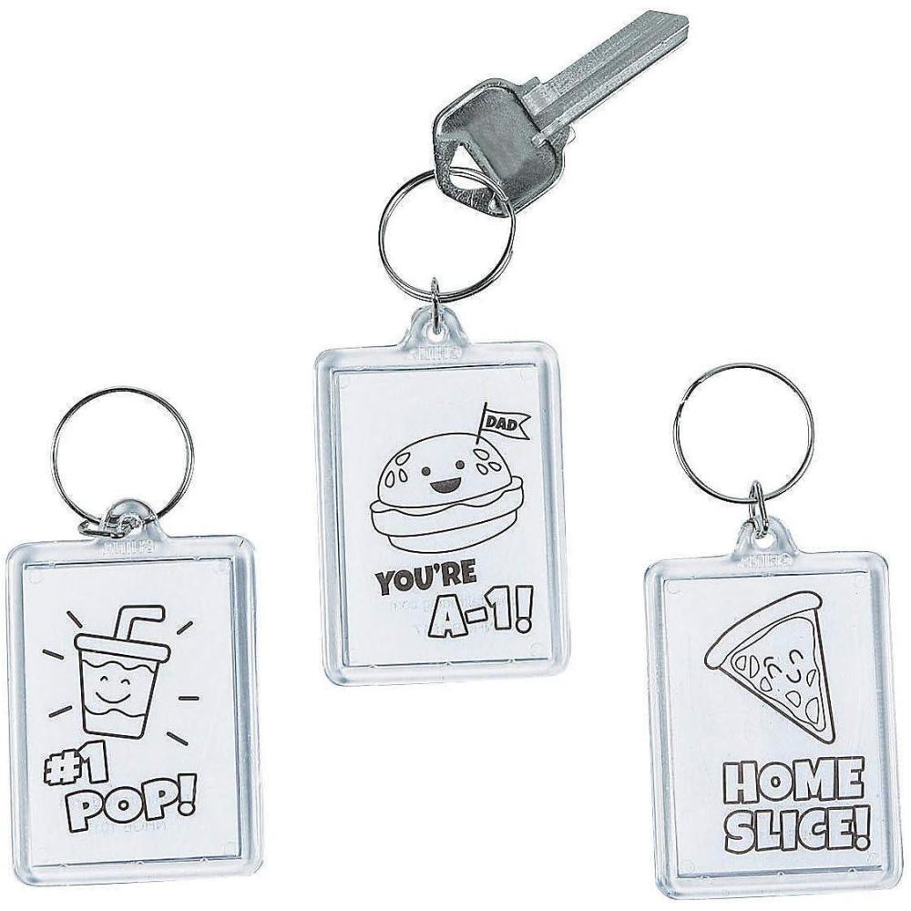 imageColor Your Own Fathers Day Keychains  Crafts for Kids and Fun Home Activities