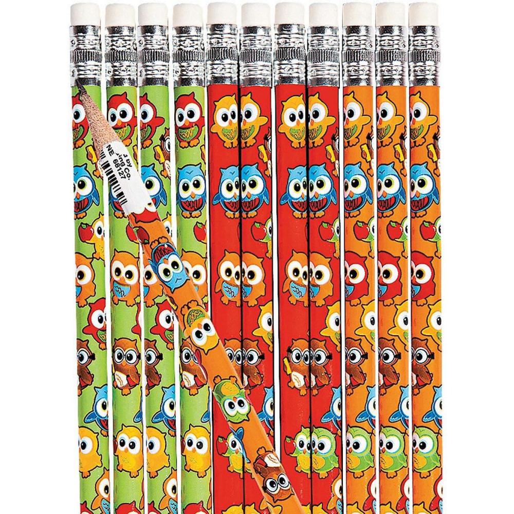 imageFun Express Owl School Pencils Stationery Pencils Pencils Printed 24 Pieces