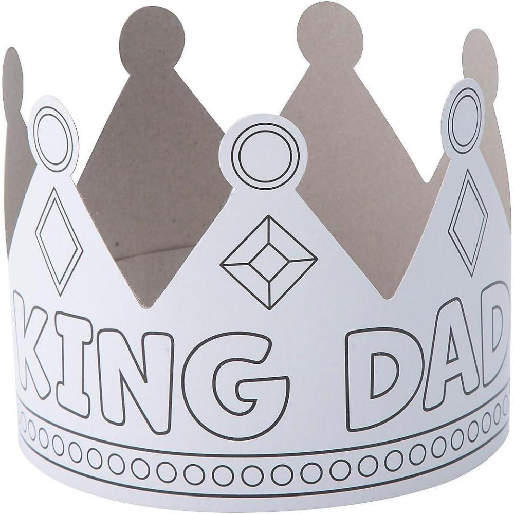 imageFun Express Color Your Own Fathers Day King Dad Crowns  12 Pc