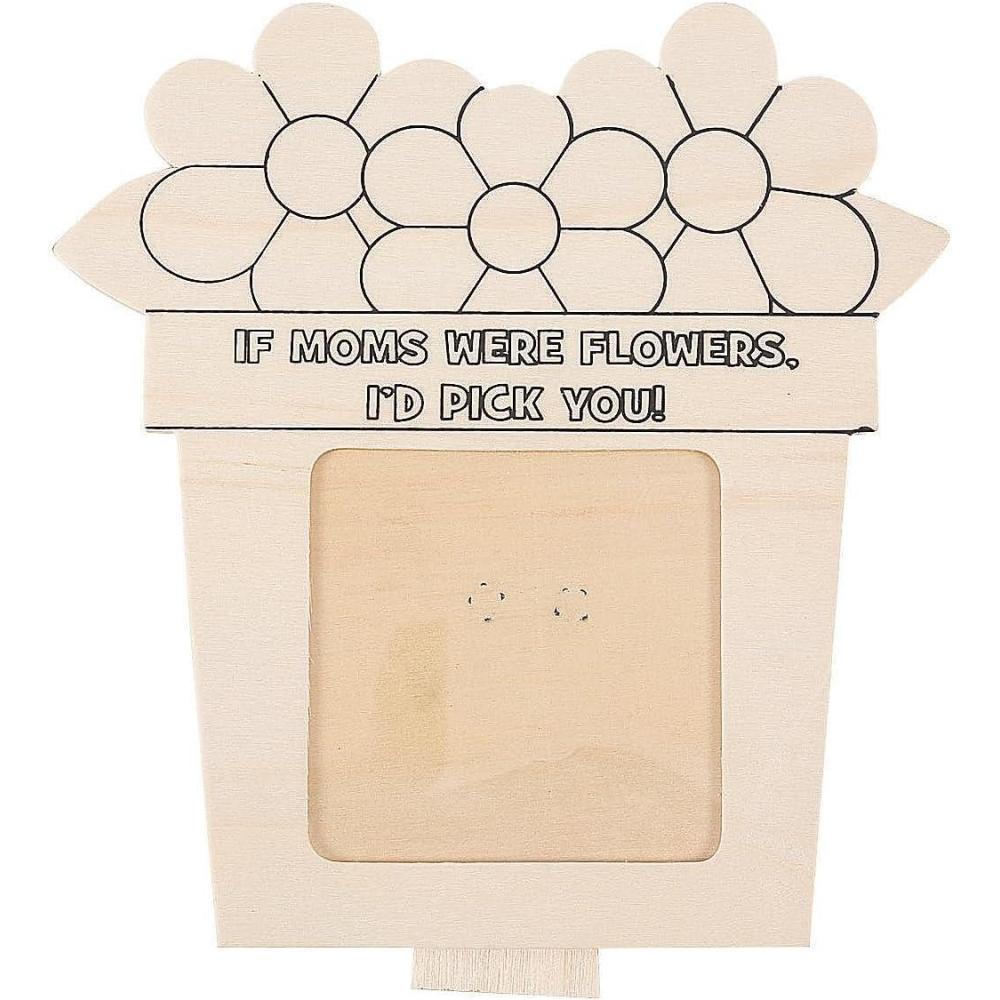 imageFun Express Color Your Own Wood Mothers Day Frame  Makes 12  DIY Craft Gifts for Kids