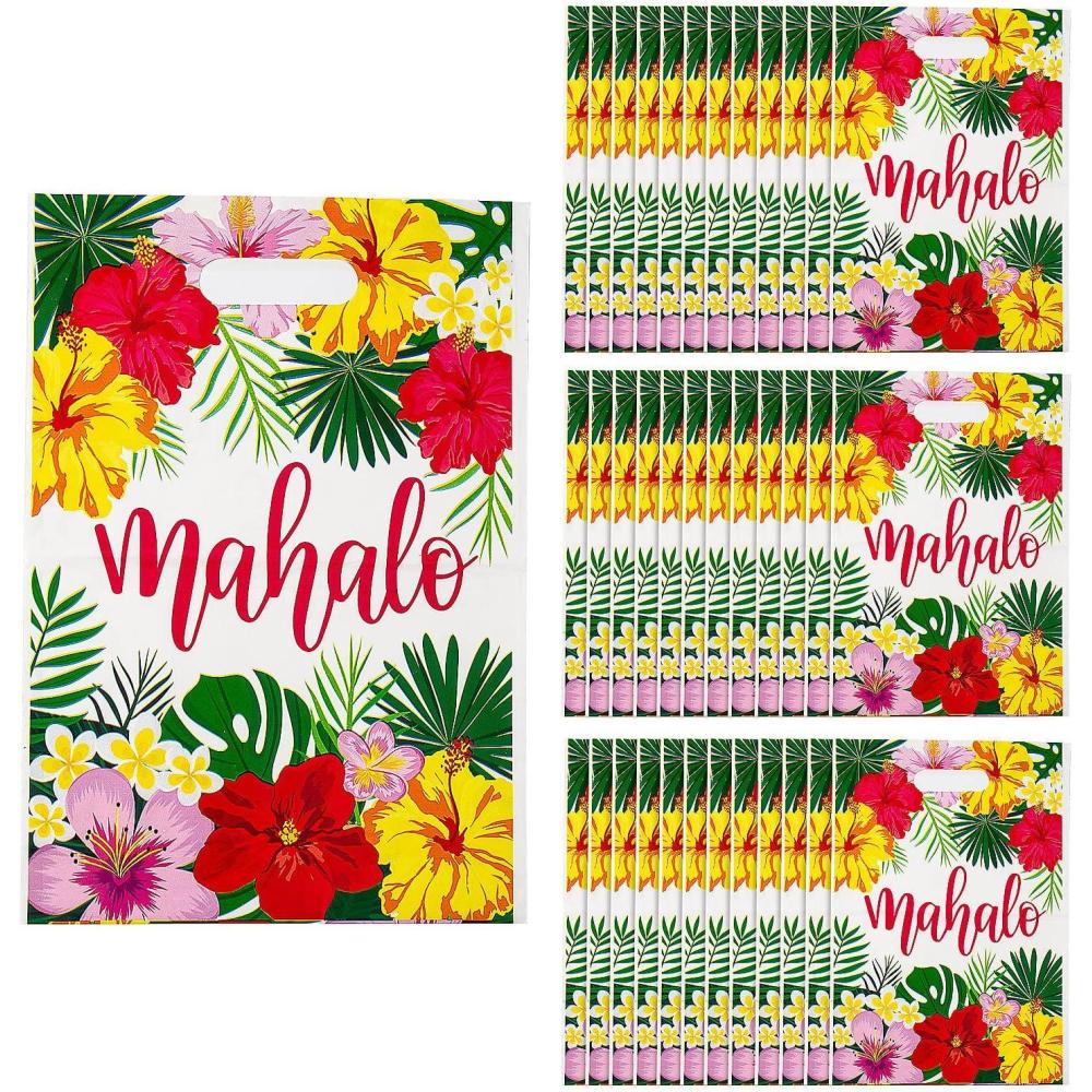 imageFun Express Mahalo Hawaiian Luau Goody Bags 36 Pieces