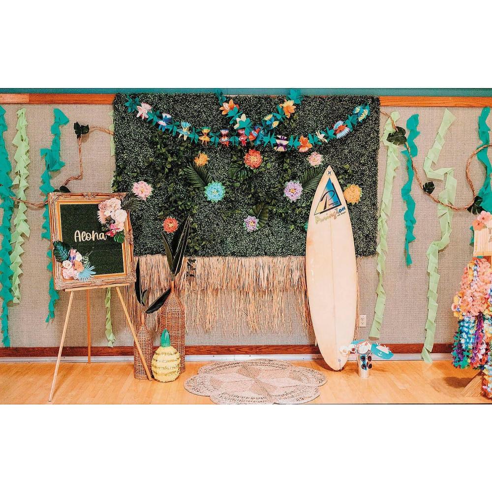 imageFun Express Natural Raffia Beach Fringe Decoration 24 ft for Tiki Luau Party  VBS Vacation Bible School SuppliesDecor