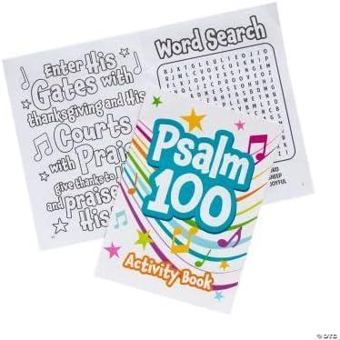 imageFun Express Psalm 100 Coloring Activity Books Set of 12 Religious BibleInspired Designs Perfect for Kids ampamp Sunday School FaithBased Learning Great for Group Activities MultiColor 12 Pieces