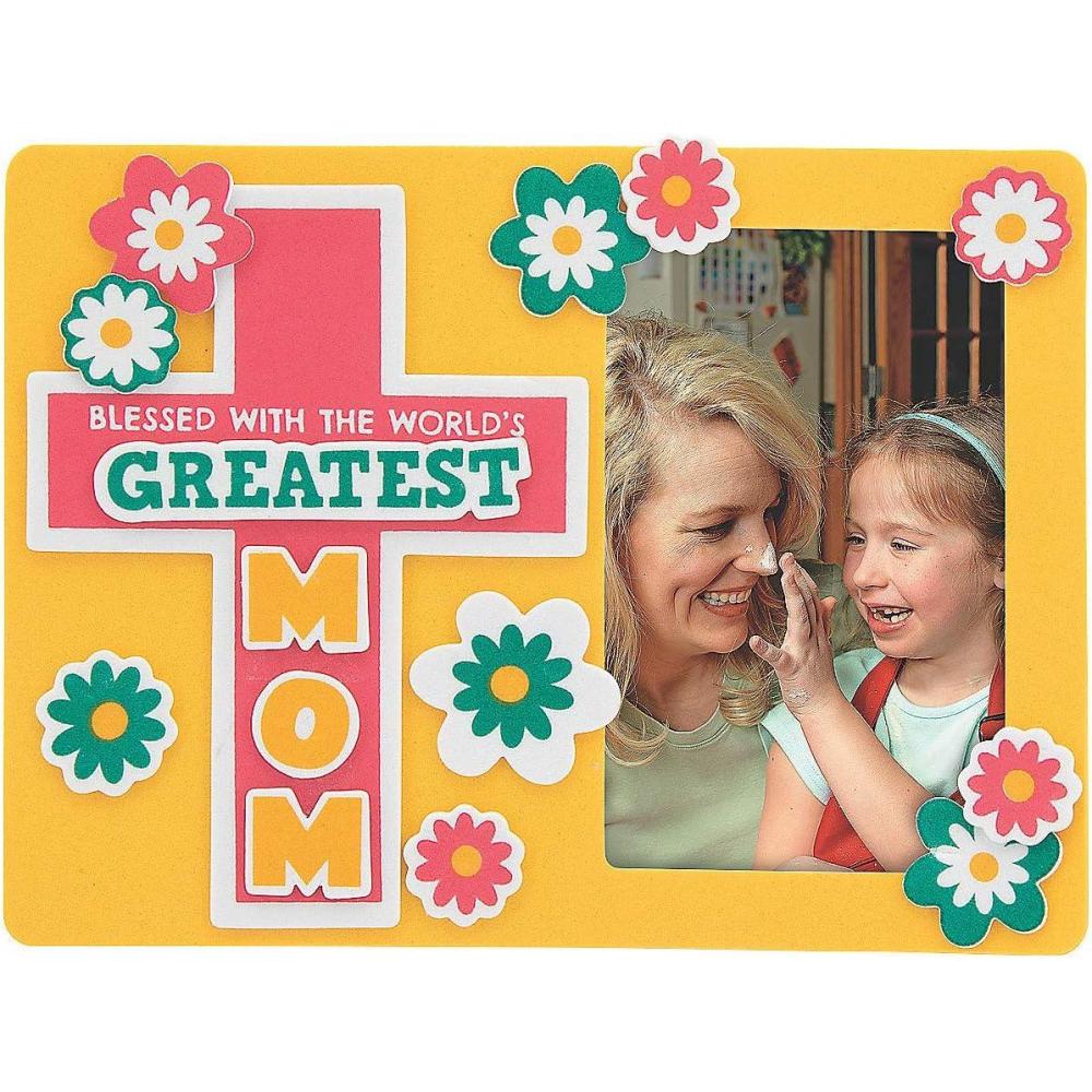 imageFun Express Religious Mothers Day Picture Frame Magnet Craft Kit  Makes 12  DIY Craft Gifts for Kids