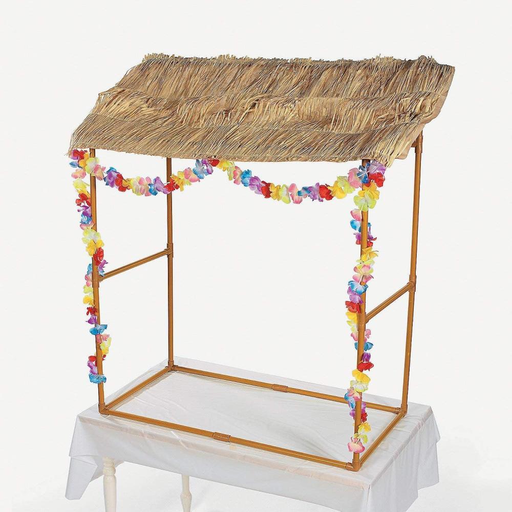 imageFun Express Tabletop Tiki Hut Bar Stand  Luau Party Dcor
