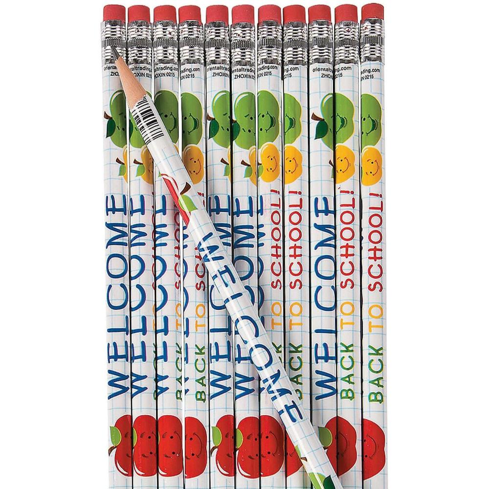 imageFun Express Welcome Back To School Pencils 24 Pieces Educational And Learning Activities For Kids
