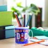Fun Express 12 Pieces Color Your Own World’s Best Dad Mugs, Holds 8 oz, BPA Free Plastic, DIY Father’s Day Craft Gifts for Kids