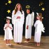 Fun Express Angel Costume for Girls Size 10-14 – Premium White Angel Dress for Kids Christmas Nativity Pageants | Biblical Character Costume for Church Plays, School Performances & Holiday Events