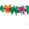 Fun Express Colorful Paper Flower Garland – Elevate Your Luau with 9 Feet of Paper Flowers Decorations for Party – Celebrate in Style with Long Lasting Garland – Sturdy and Stunning – Orignal Color
