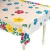 Fun Express Hibiscus Plastic Tablecloth Roll (100 feet Long) Luau and Tiki Party Supplies