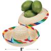 Fun Express Mini Sombrero Hats – Set of 12 – Fiesta Party and Cinco de Mayo Supplies and Decor