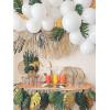 Fun Express Natural Raffia Beach Fringe Decoration (24 ft) for Tiki Luau Party – VBS Vacation Bible School Supplies/Decor