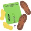 Fun Express Religious Father’s Day Footprint Sign Craft Kit – Makes 12 – Yellow