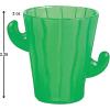 Fun Express Set of 12 Pieces Plastic Cactus Shot Glasses, Each Holds 2 oz, BPA Free Plastic, Fiesta and Cinco de Mayo Party Supplies, Green
