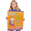 Fun Express Superhero Character Poster Set – 6 Pieces – Educational And Learning Activities For Kids