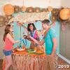 Fun Express Tabletop Tiki Hut Bar Stand – Luau Party Décor