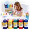 Fun Express Washable Tempera Paint Set, 10 Colors, 16 oz Bottles, Primary and Secondary Assortment
