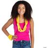 Fun Express Yellow Plastic Leis (Bulk Set of 50) School Spirit, Luau and Tropical Party Supplies