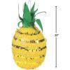 Gold Foil Pineapple Pinata – Tropical Hawaiian, Luau and Tiki Party Decor – 1 Piece