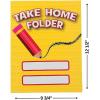 Take Home Pocket Folders – 12 Pieces – Educational and Learning Activities for Kids(9 3/4″ x 12 1/2″)