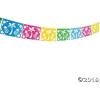Tiki Luau Cut Out Pennant Banner (100 feet long) Tropical Party Decor