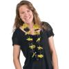 Yellow & Black Hawaiian Flower Leis – 38″ x 2.5″ ( Pack of 12) – Premium Polyester, Vibrant & Durable Tropical Lei Necklaces – Perfect for Luau & Hawaiian Party